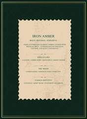 Iron Amber – Luxury Unisex Fragrance by SAQUESSENCE